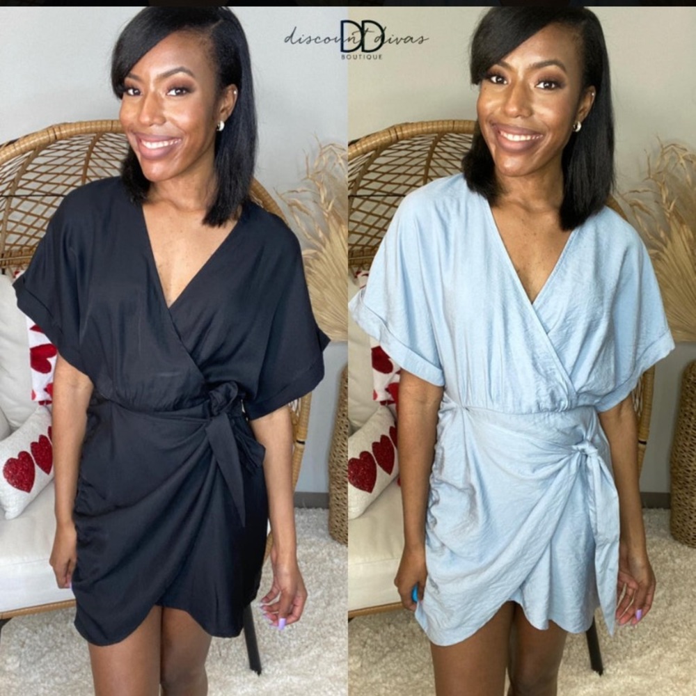 Black Wrap Dress (Large)